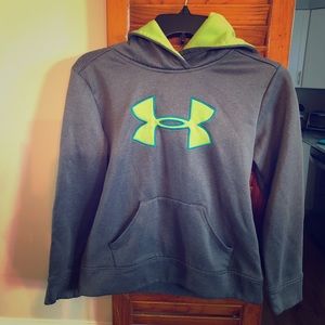 UNDER ARMOUR Sweatshirt, Boys Large, 12-14